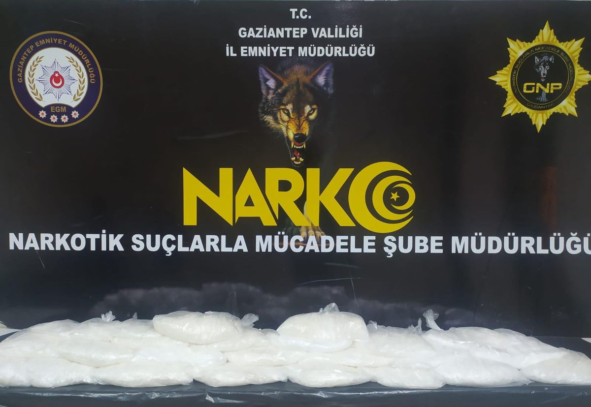 Gaziantep\'te 11 kilo 150 gram sentetik uyuşturucu ele geçirildi
