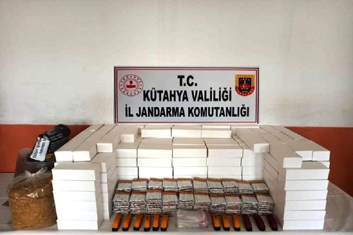 Kütahya\'da 58 bin 400 adet bandrolsüz makaron ele geçirildi