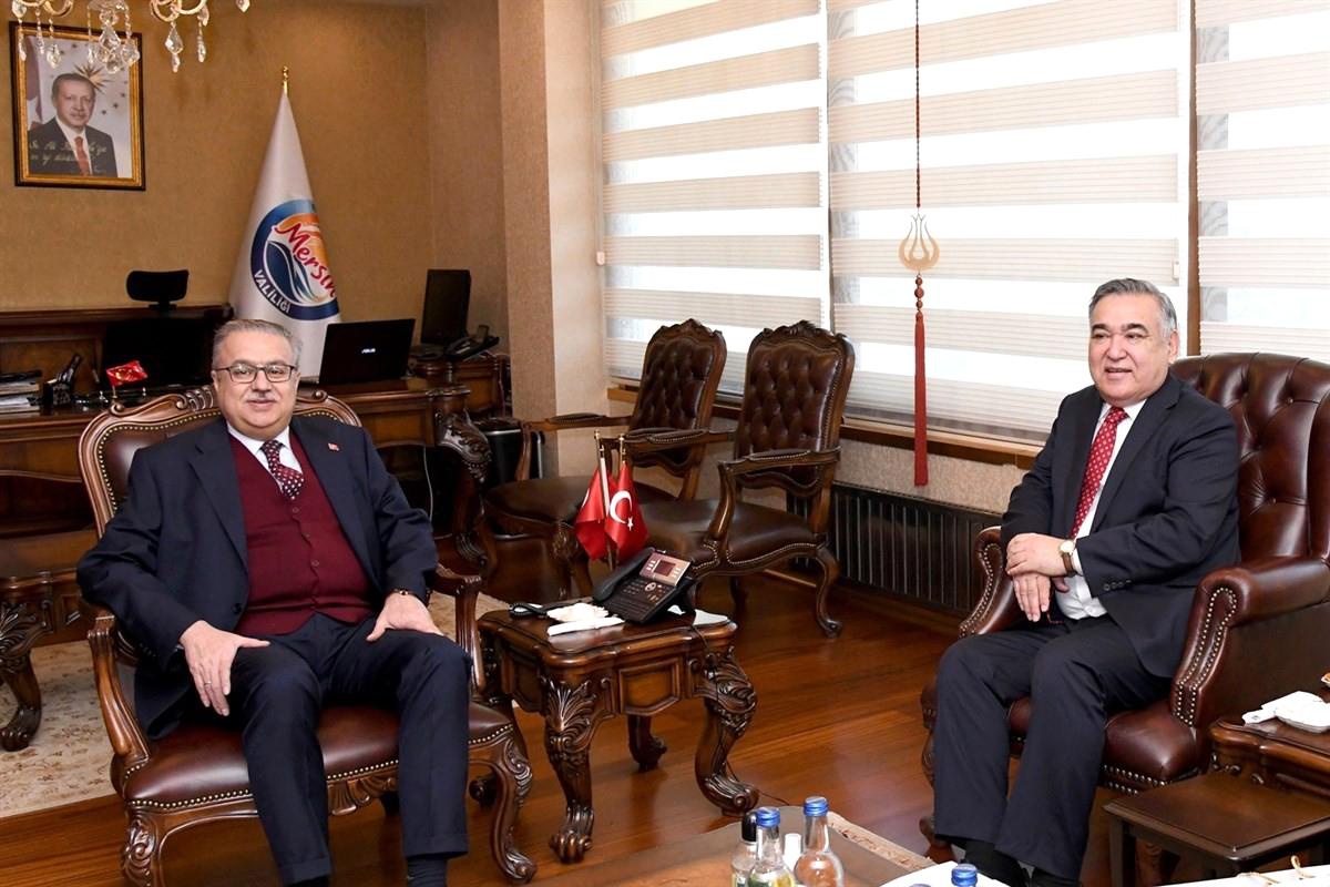 Özbekistan\'ın Ankara Büyükelçisi Agzamhodjaev Vali Su\'yu ziyaret etti