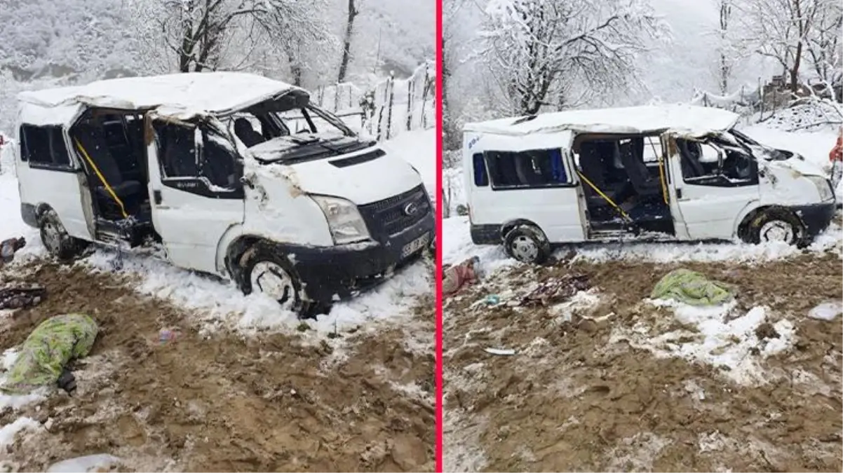 Samsun\'da feci kaza! Öğrenci servisi devrildi: 1 çocuk hayatını kaybetti, 7 kişi yaralandı