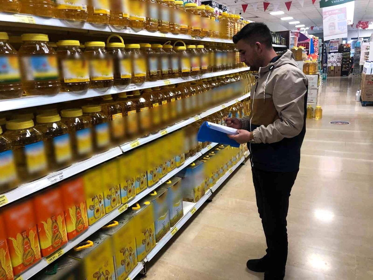 Siirt\'te marketlere eş zamanlı \'fiyat ve etiket\' denetimi