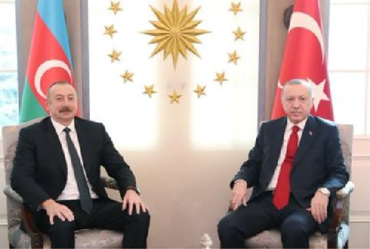 Cumhurbaşkanı Erdoğan, Azerbaycan Cumhurbaşkanı İlham Aliyev ile görüşmek üzere Çankaya Köşkü\'ne geldi