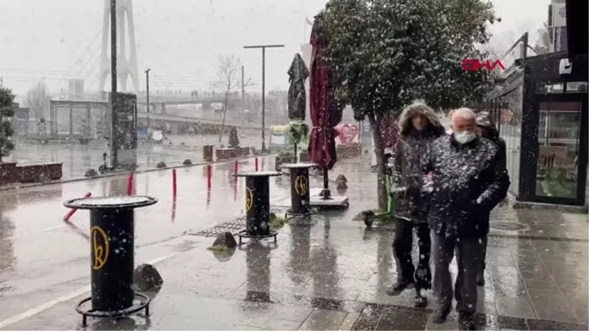 İzmit'te yoğun kar yağışı