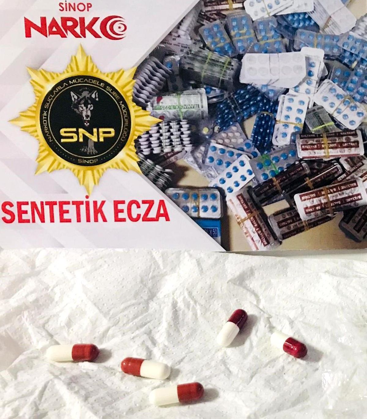 Sinop\'ta sentetik ecza hap kullanan iki kişi yakalandı