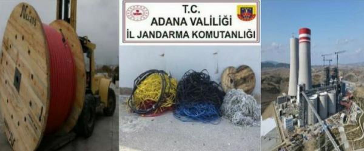 Termik santralden 860 bin liralık kablo hırsızlığına 8 tutuklama