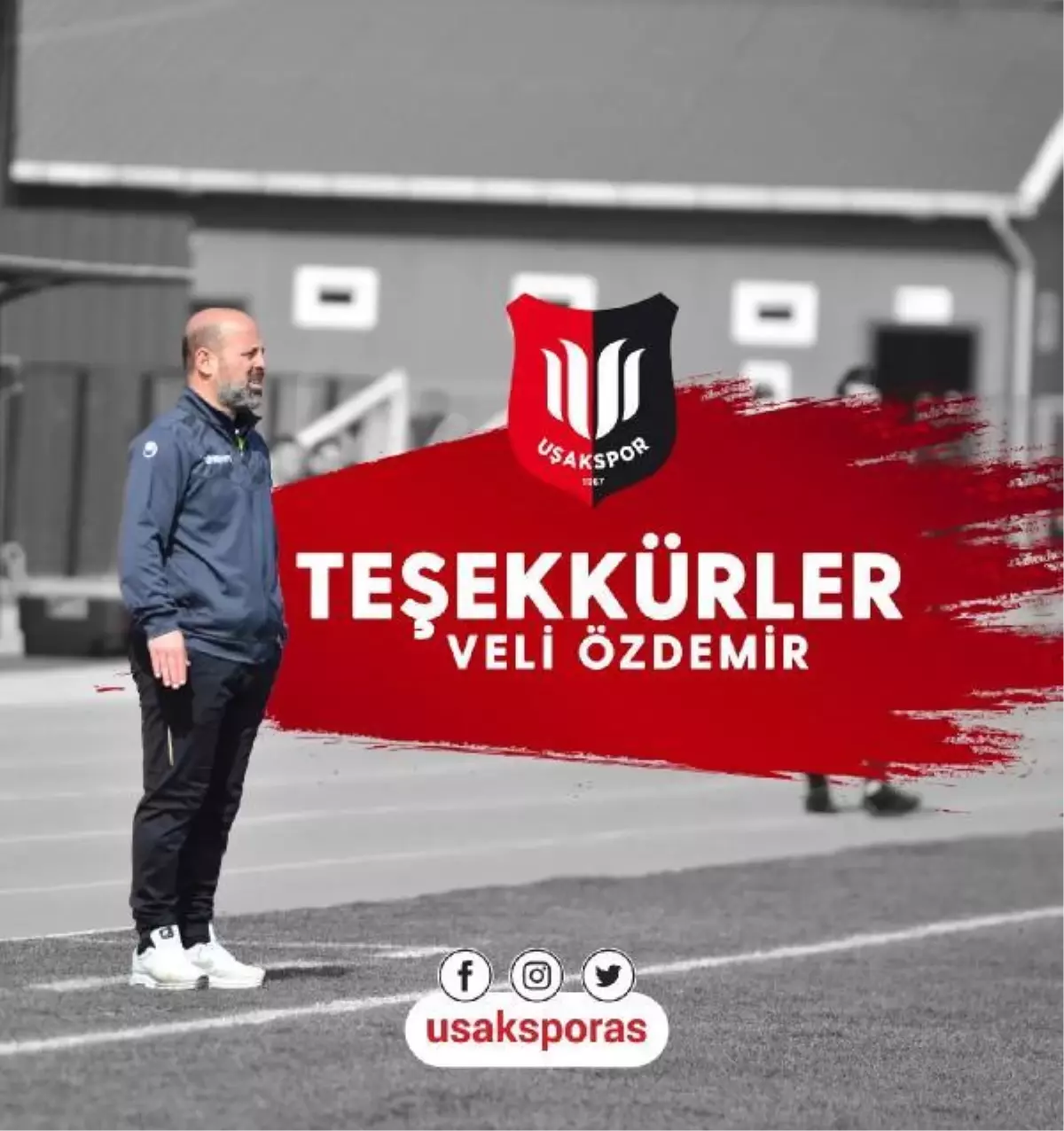 Uşakspor\'da Veli Özdemir gitti