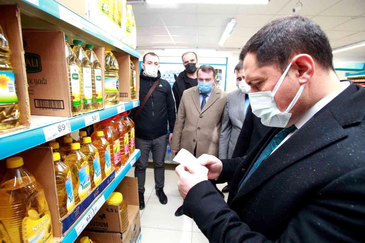 Vali Masatlı\'dan marketlere yağ ve fiyat denetimi