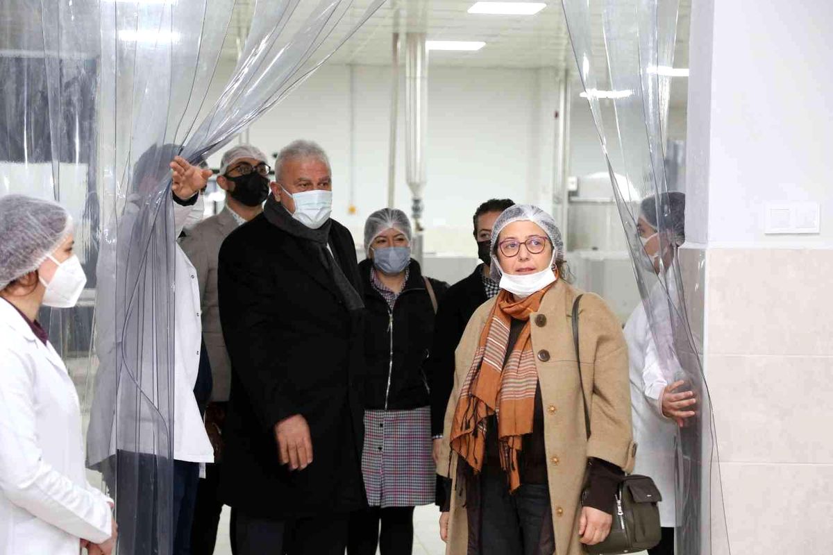 Başkan Atay, tarımsal ürün fabrikasında son incelemeyi yaptı