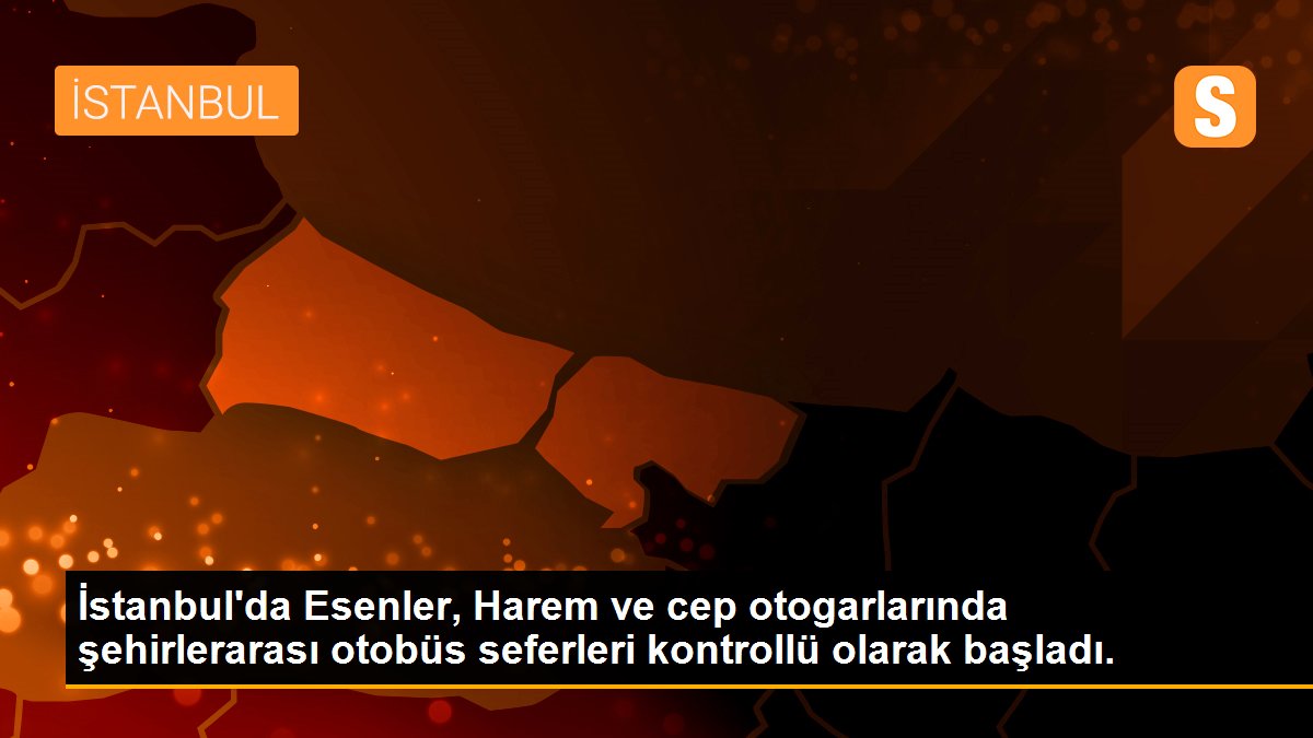 İstanbul\'da Esenler, Harem ve cep otogarlarında şehirlerarası otobüs seferleri kontrollü olarak başladı.