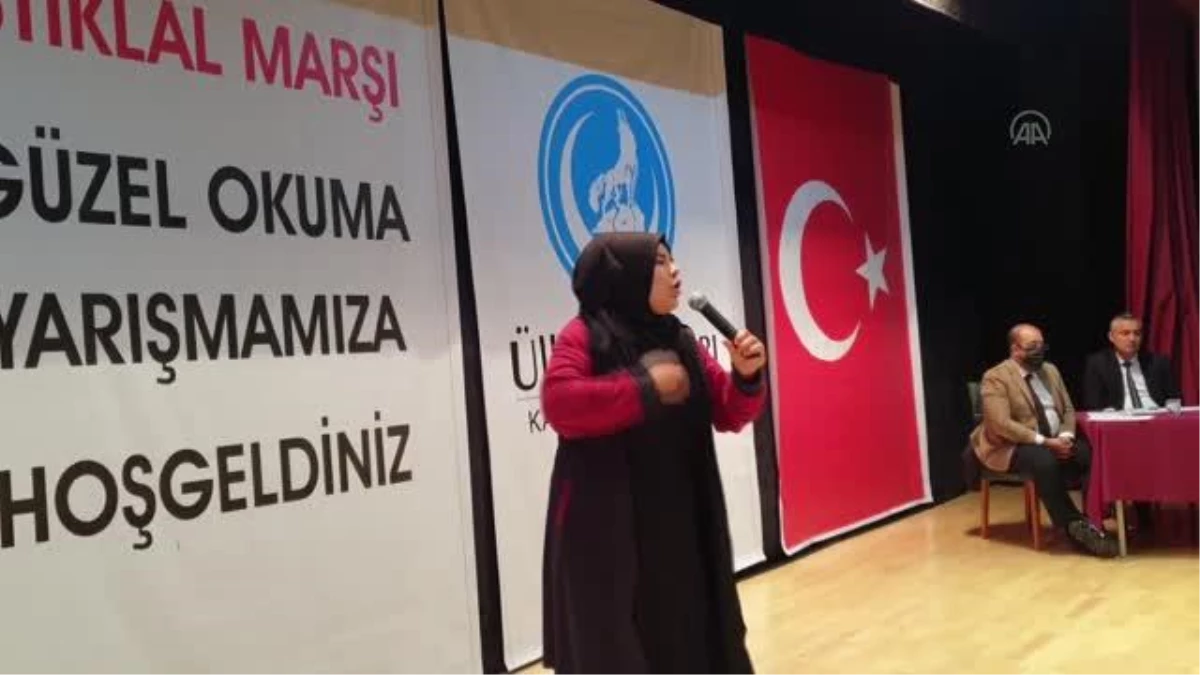 Kadirli\'de İstiklal Marşı\'nı güzel okuma yarışması düzenlendi