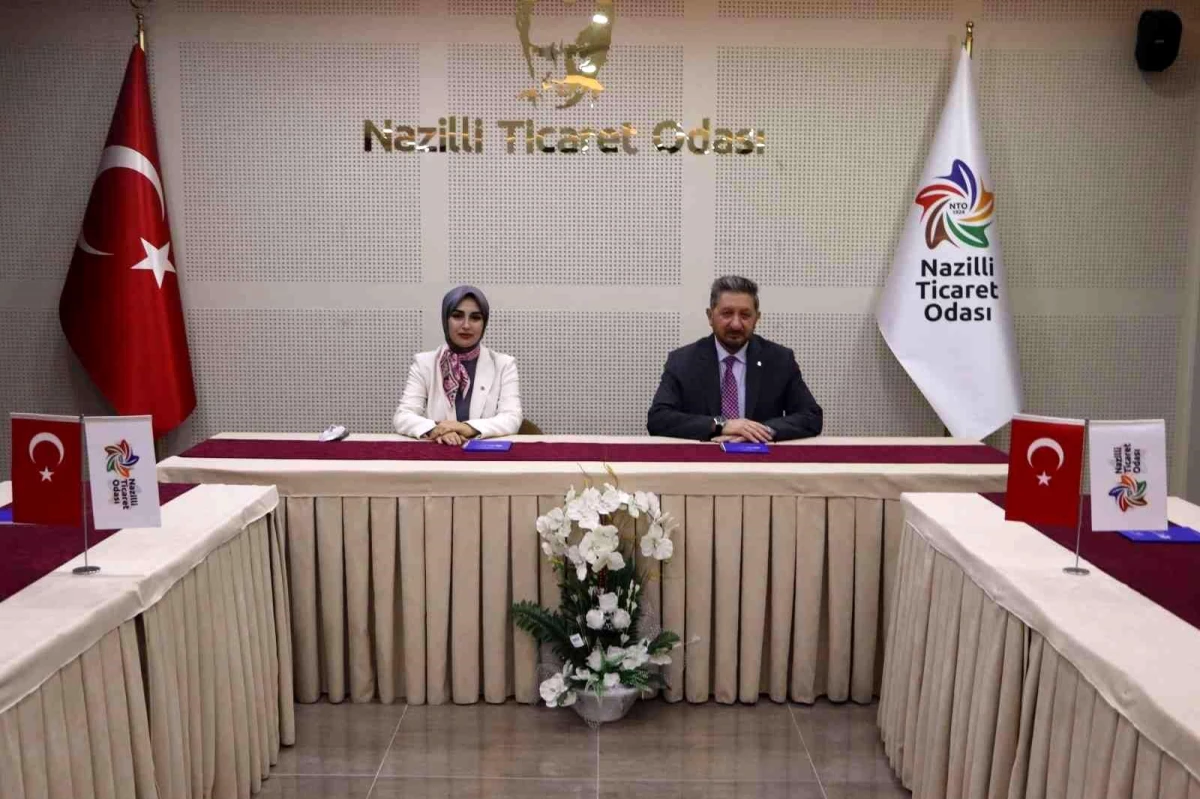 Karacasu Kaymakamı Yılmaz, NTO Başkanı Arslan\'la görüştü