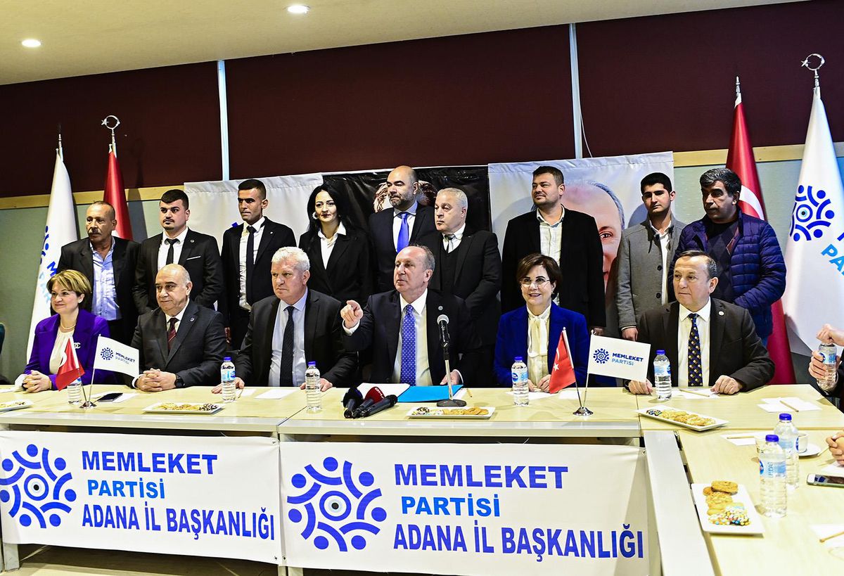 Memleket Partisi Genel Başkanı İnce, Adana'da konuştu