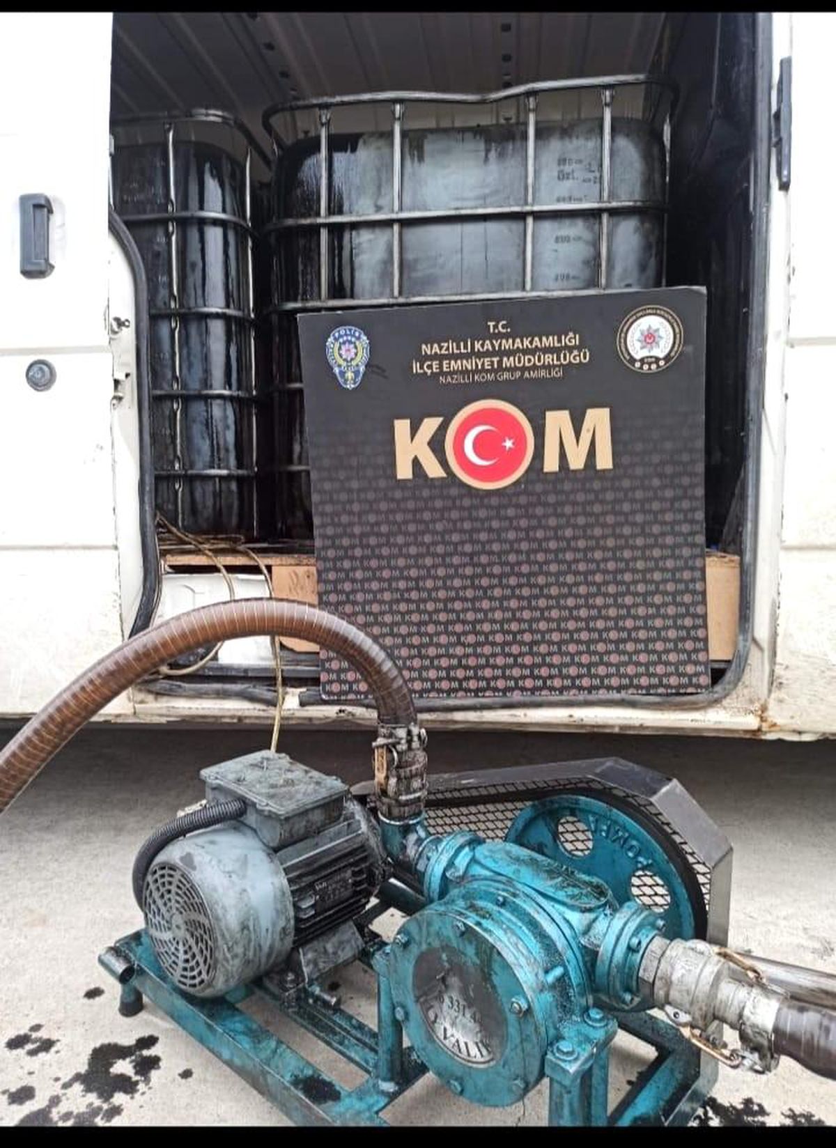 Nazilli\'de 2 ton kaçak akaryakıt ele geçirildi