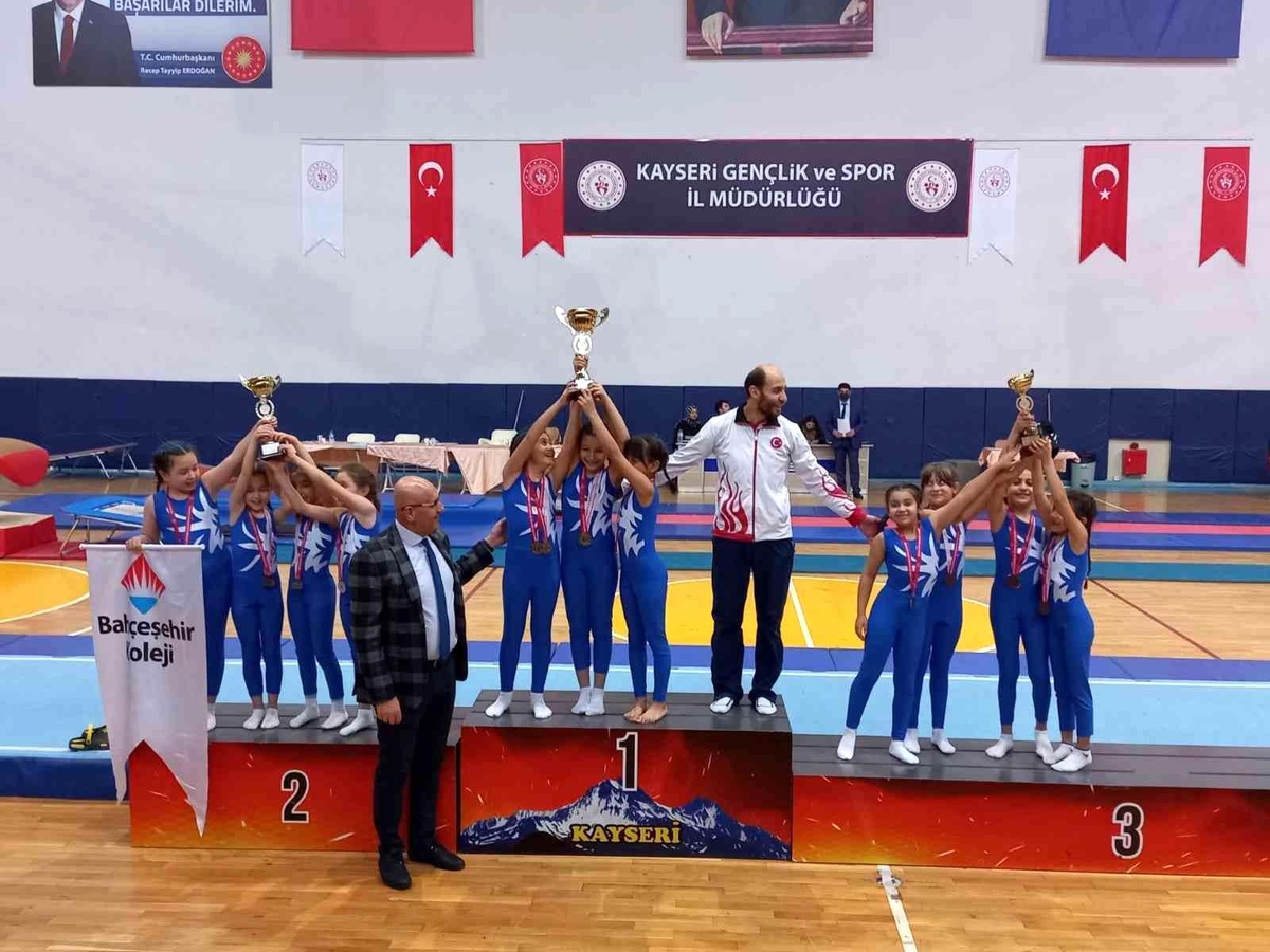 Okul Sporları Artistik Cimnastik İl Birinciliği tamamlandı