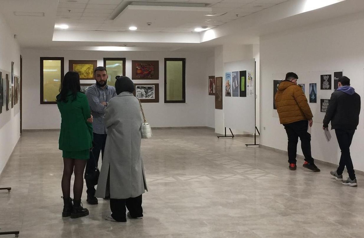 Trakya Üniversitesi öğrencilerinin sergisi Kuzey Makedonya\'da açıldı