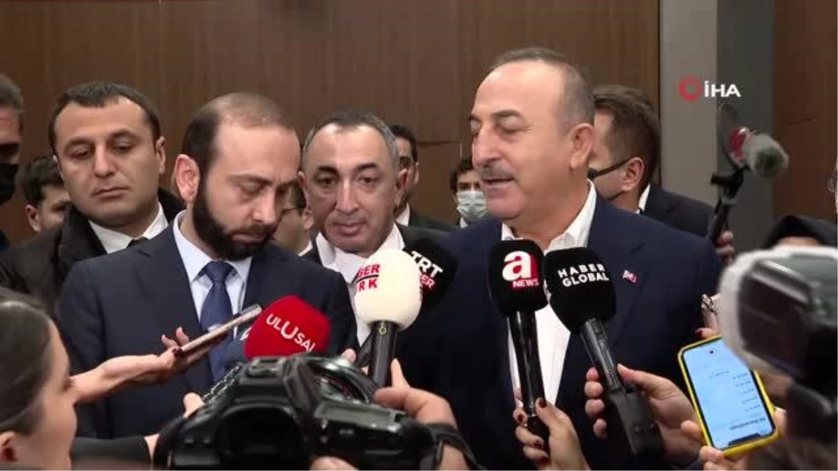 Son dakika haberi: Dışişleri Bakanı Cavuşoğlu ve Ermeni mevkidaşı Ararat Mirzoyan Diplomasi Forum\'u çıkışında açıklamalarda bulundu