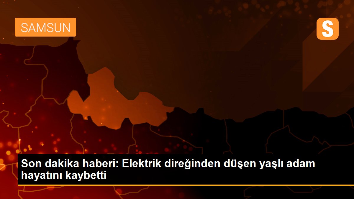 Son dakika haberi: Elektrik direğinden düşen yaşlı adam hayatını kaybetti