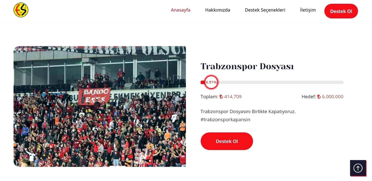 Eskişehirspor\'un bağış kampanyası 4\'üncü ayında 414 bin liraya ulaştı