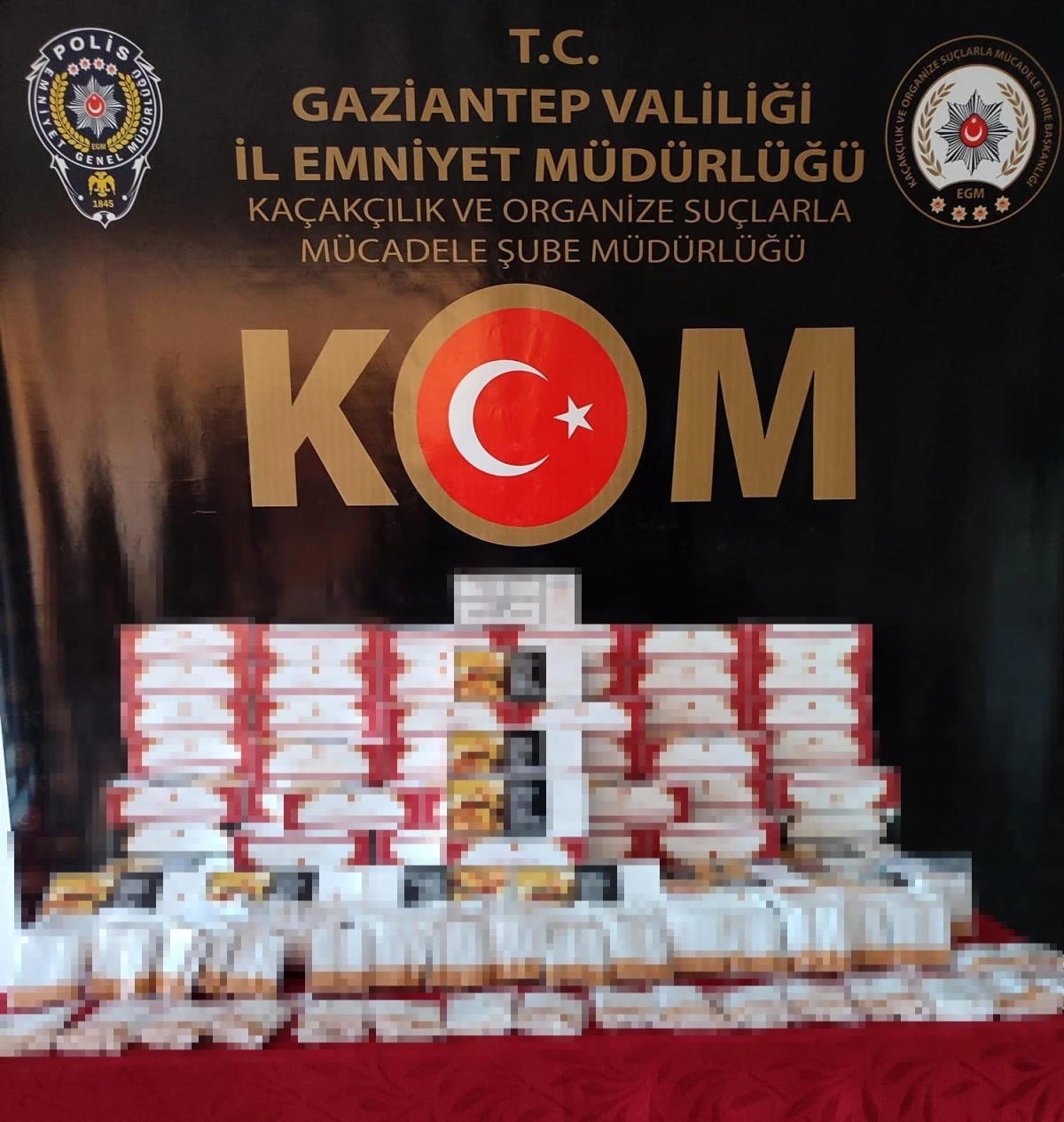 Gaziantep\'te kaçak bin 819 paket sigara ile 22 bin adet makaron ele geçirildi