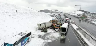 Son dakika haberleri... Kuzey Marmara Otoyolu'nda zincirleme trafik kazası