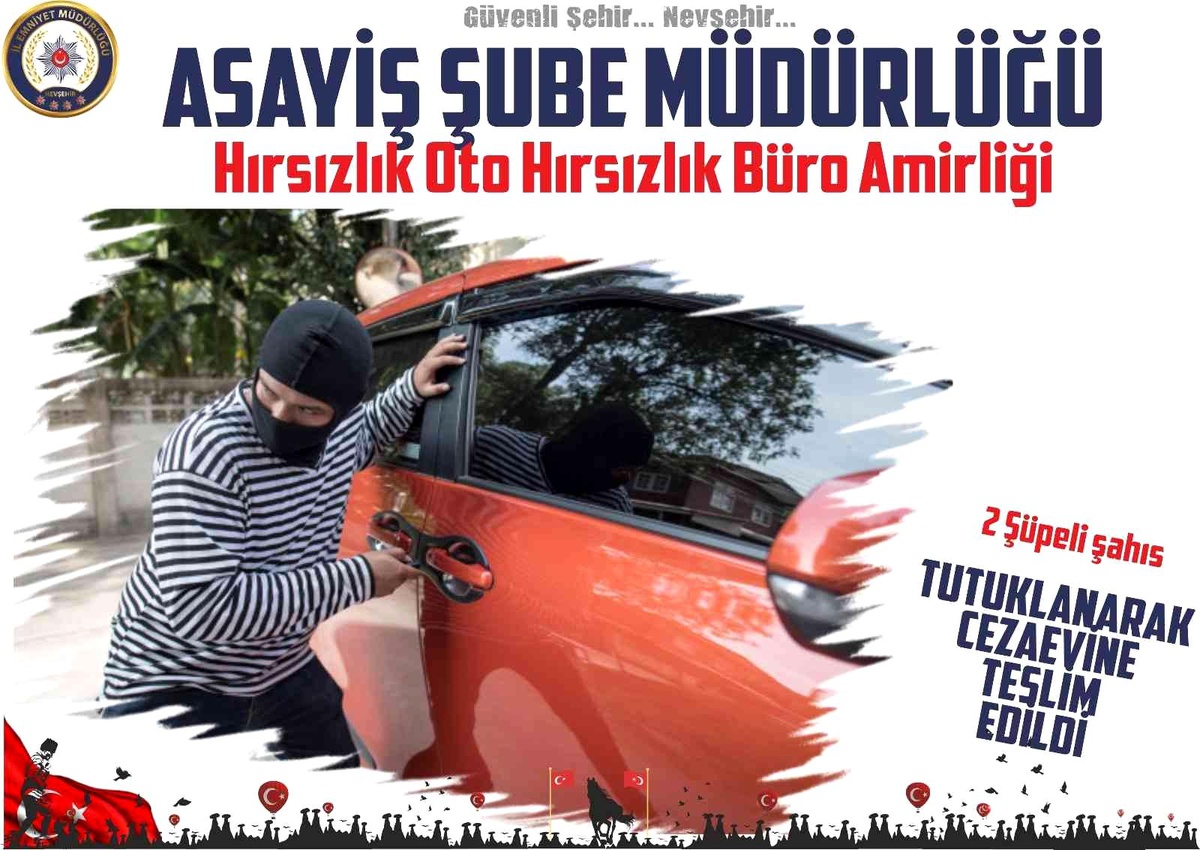 Otodan ses sitemi ve akü çalan 2 şahıs tutuklandı