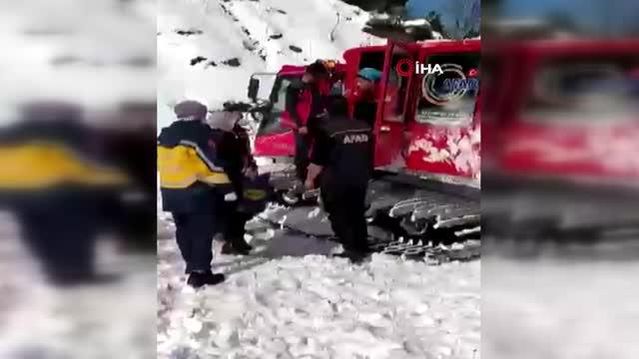 AFAD ve UMKE ekipleri yolları kapanan köylerdeki hasta bebekler için seferber oldu