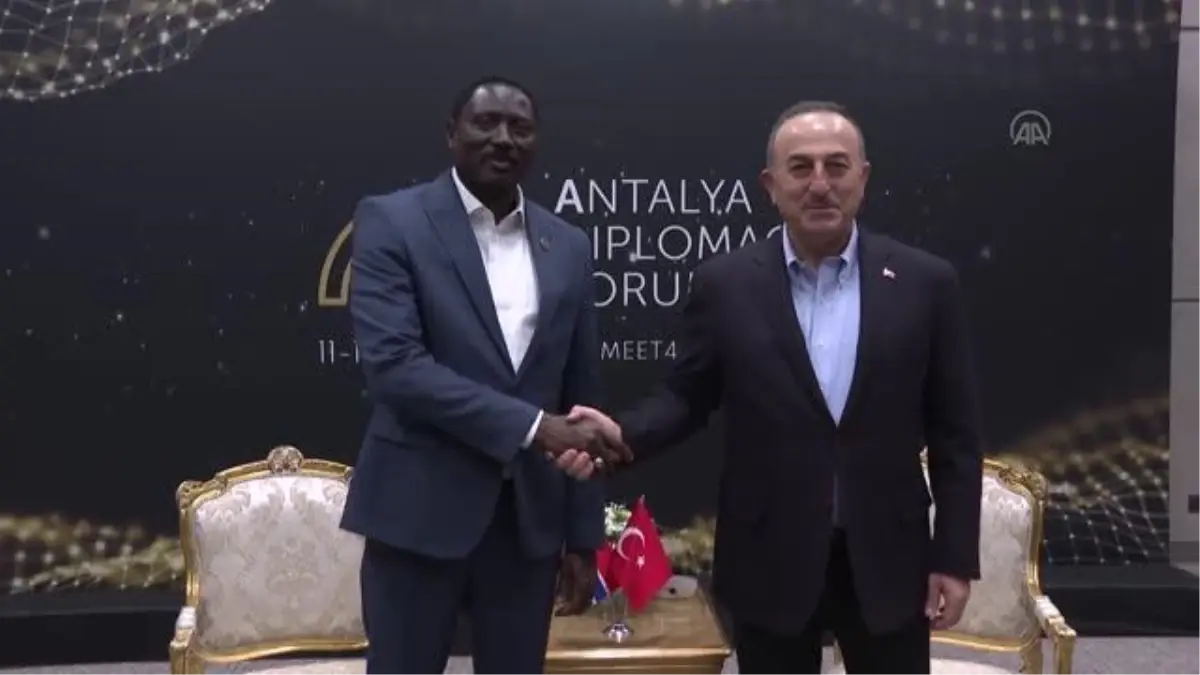 Çavuşoğlu, Gambiya Dışişleri Bakanı Mamadou Tangara ile görüştü