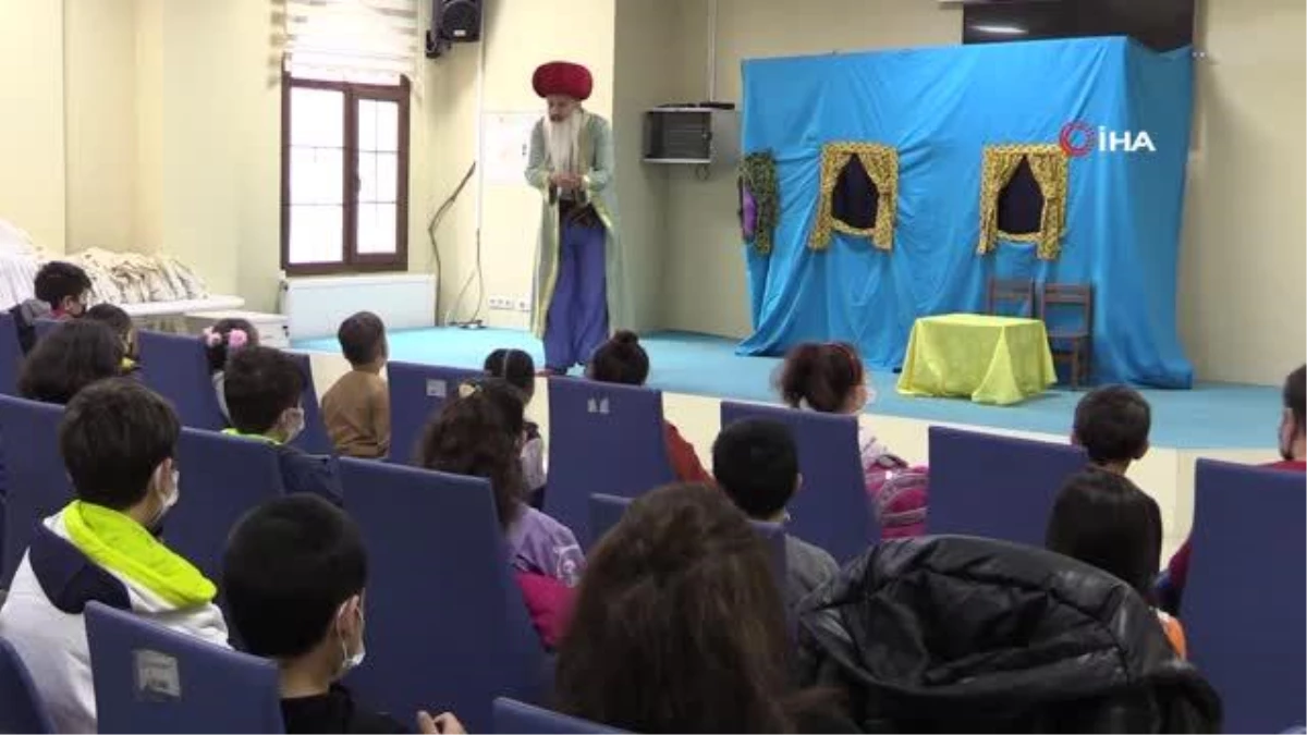 Diyabetli çocuklar Nasreddin Hoca ile eğlenip el becerisi kursuyla öğrendi