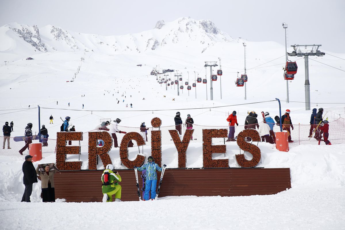 Erciyes\'te hafta sonu yoğunluğu
