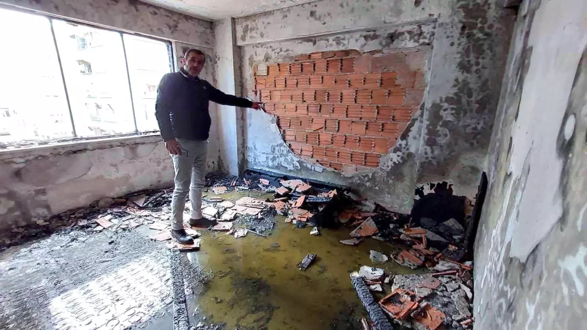 Samsun\'da evde çıkan yangında bir kişi hastanelik oldu