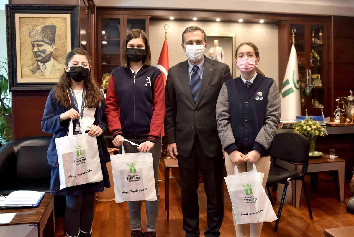 Çocuklar çevre konularını sordu Başkan Ataç yanıtladı