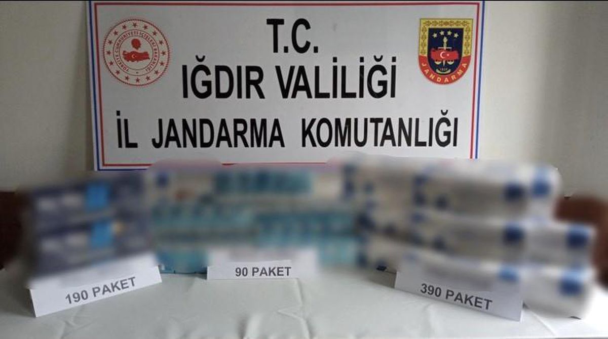Iğdır\'da 900 paket kaçak sigara ele geçirildi
