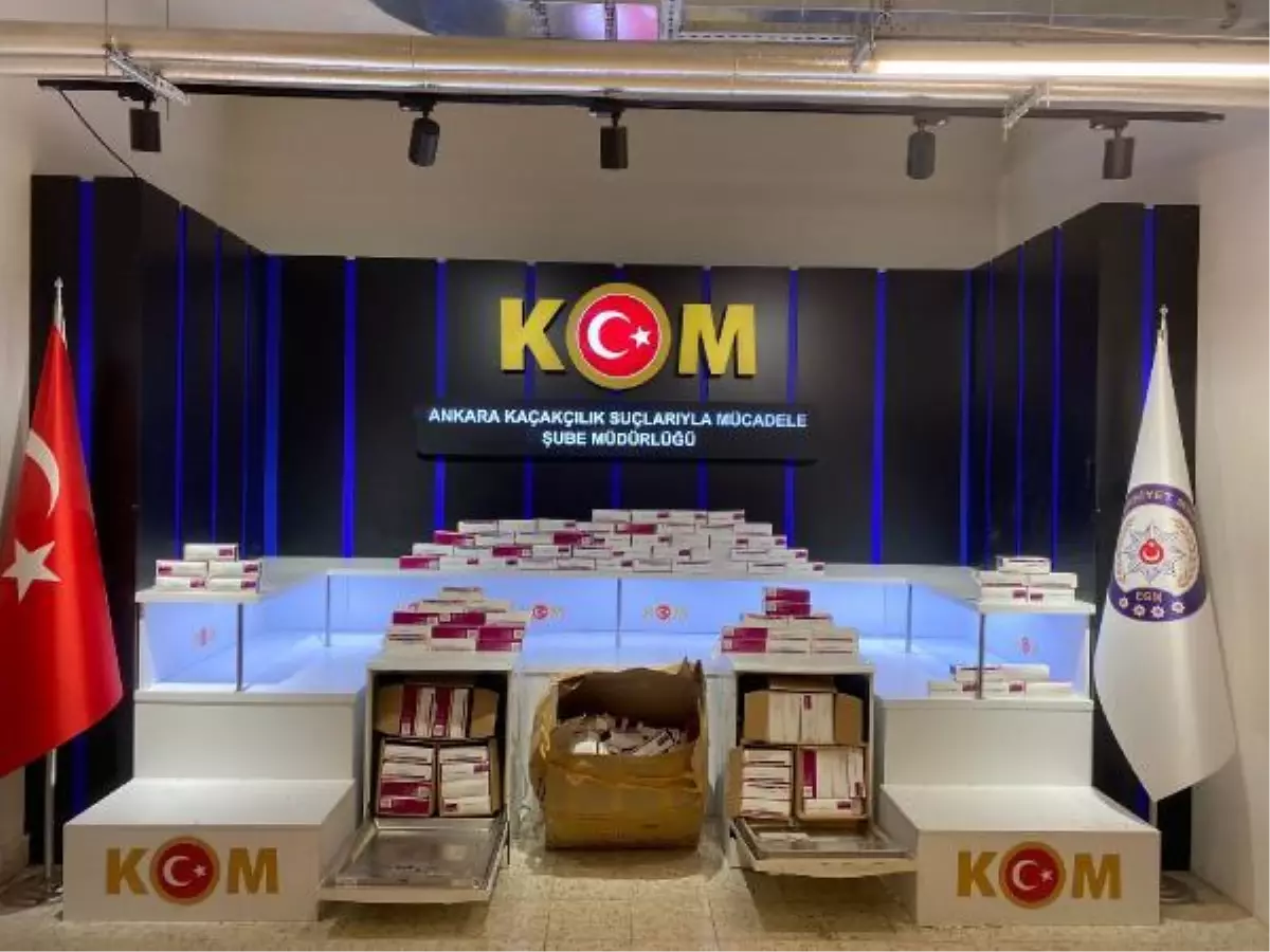 Irak'a gidecek bulaşık makinesine gizlenen 6 bin 890 adet ilaç ele geçirildi