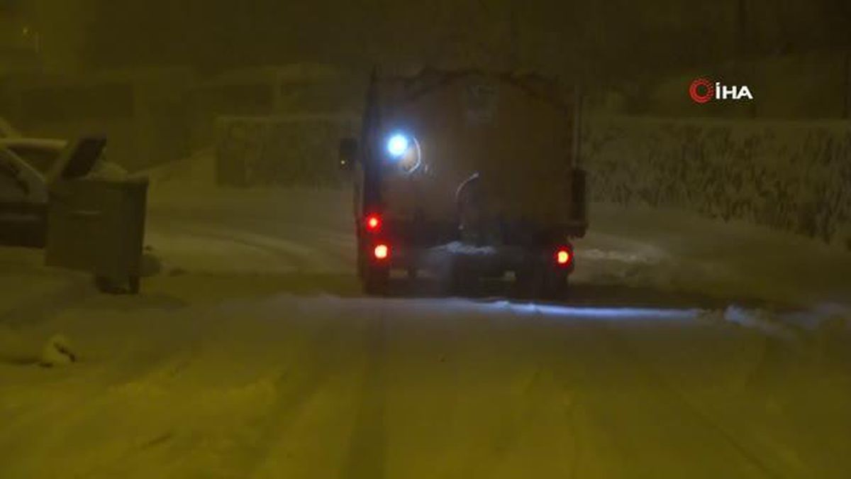 Yeşilyurt'ta karda sokak hayvanları unutulmadı