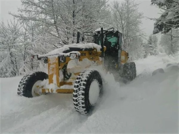 Karadeniz'de kar yağışı nedeniyle 1075 yerleşim yerinin yolu kapandı