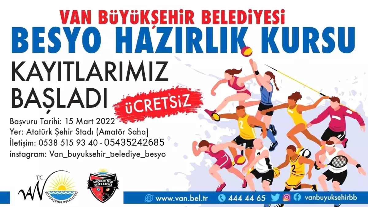 Van Büyükşehir Belediyesinin BESYO kursları başladı