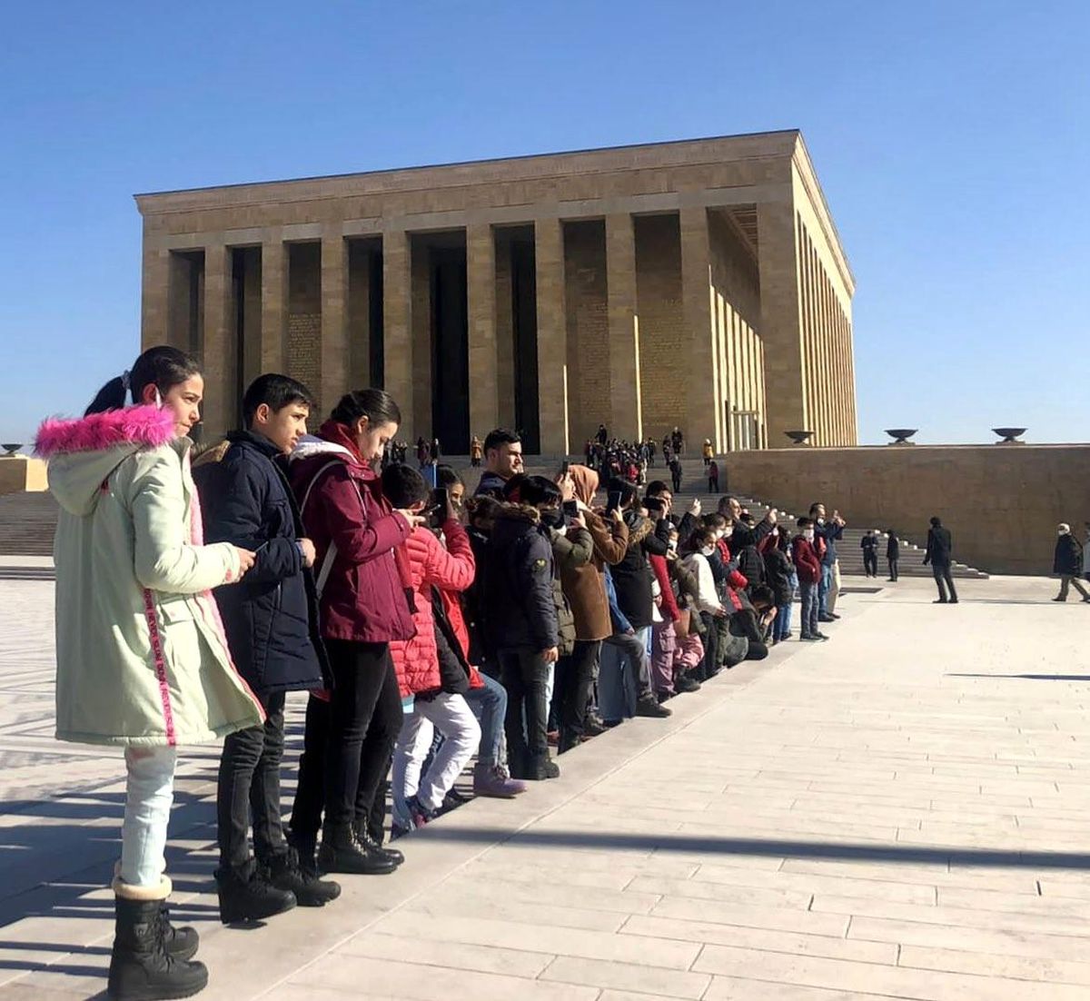 Ağrılı çocuklar Anıtkabir\'de