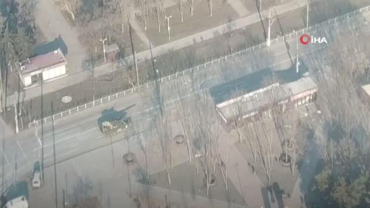 Azov Taburu, Rus tankının imha görüntülerini yayınladı