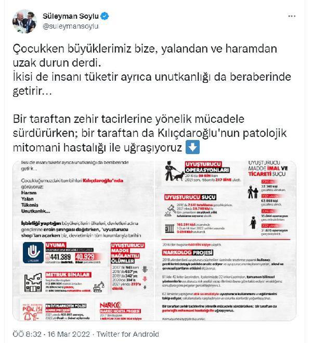 Son dakika haber! Bakan Soylu: Uyuşturucuyla tarihin en büyük mücadelesini gerçekleştiriyoruz