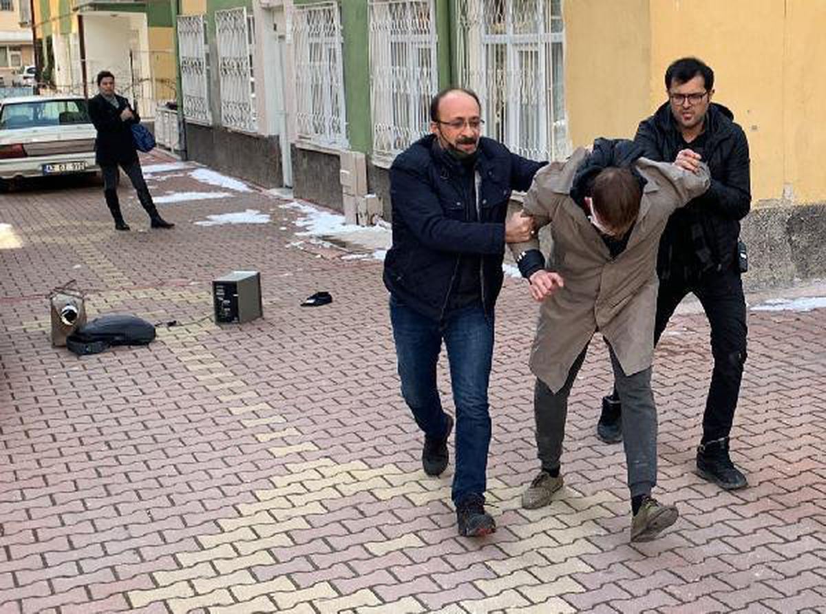 DHA ekibi, içindeki çocukla otomobili çalan şüphelinin yakalanmasını sağladı