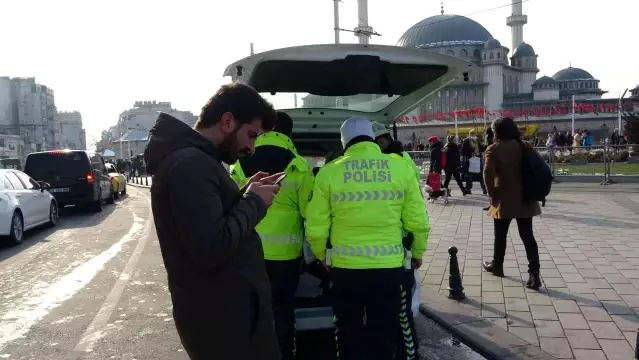 Taksim'deki denetimlerde taksicilere ceza yağdı: 26 sürücüye 14 bin 337 lira ceza kesildi