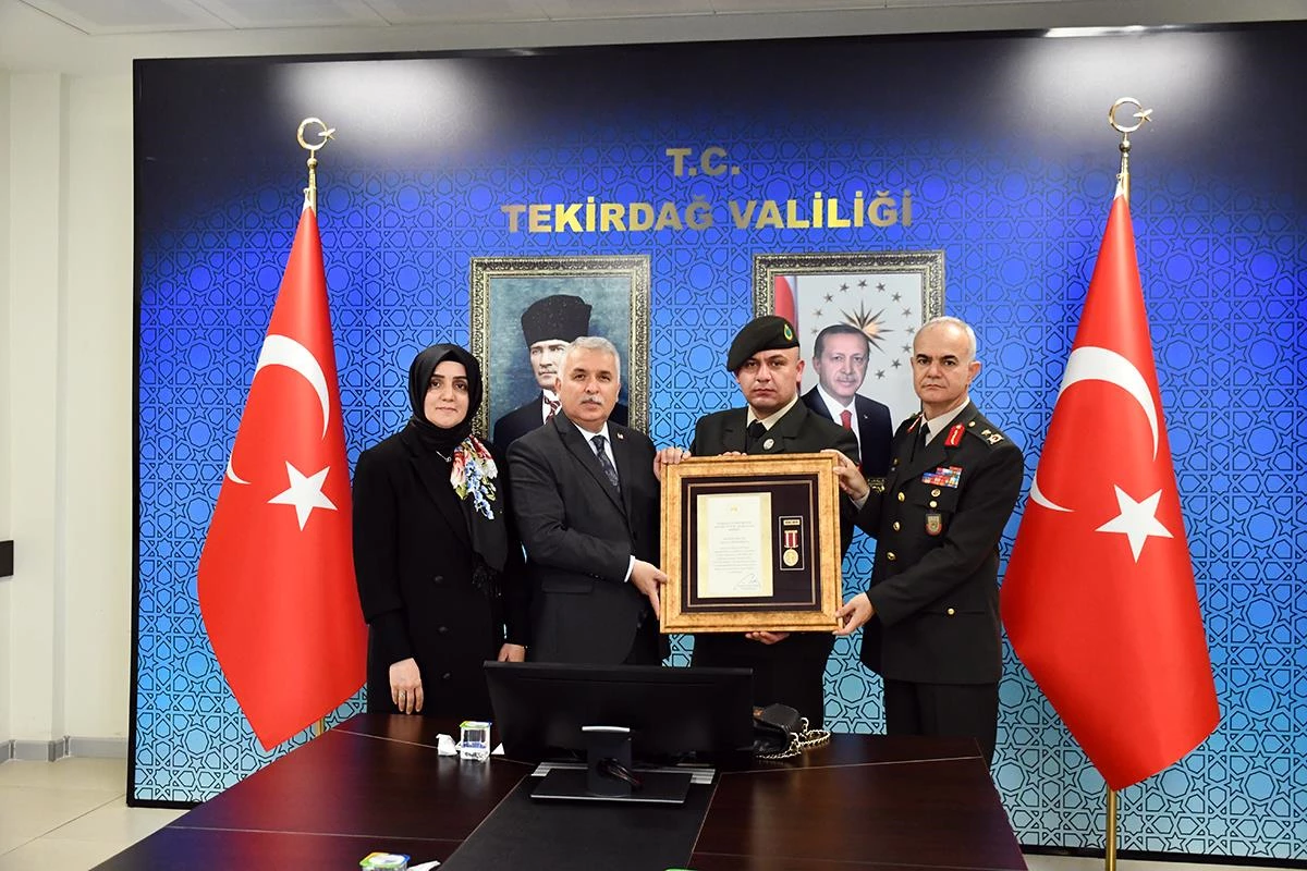 Tekirdağ\'da "Devlet Övünç Madalyası Tevcih Töreni" düzenlendi