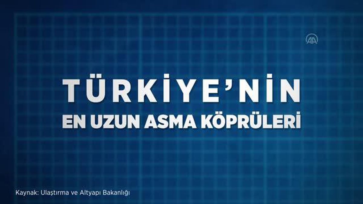 (VİDEO-GRAFİK) Türkiye'nin en uzun asma köprüleri