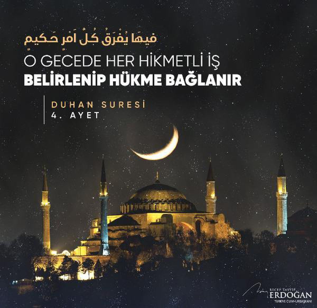 Cumhurbaşkanı Erdoğan\'dan \'Berat Gecesi\' tebriği
