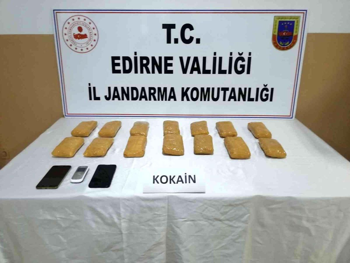 Edirne\'de 7 kilo kokain ele geçirildi