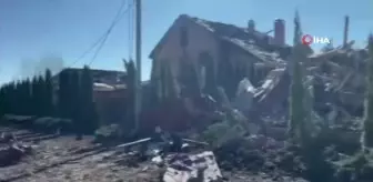 Rusya Kiev'de bir köyü vurdu