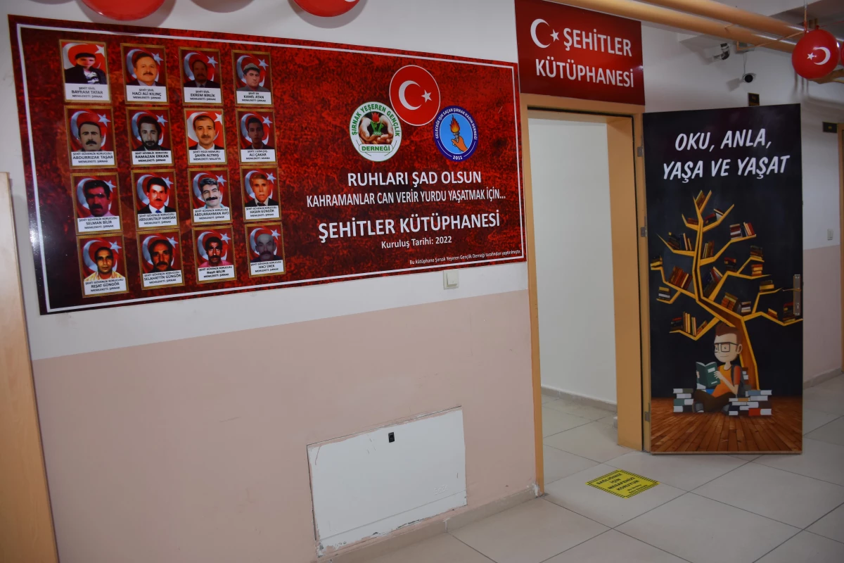 Şırnak\'ta 16 şehit adına "Şehitler Kütüphanesi" açıldı