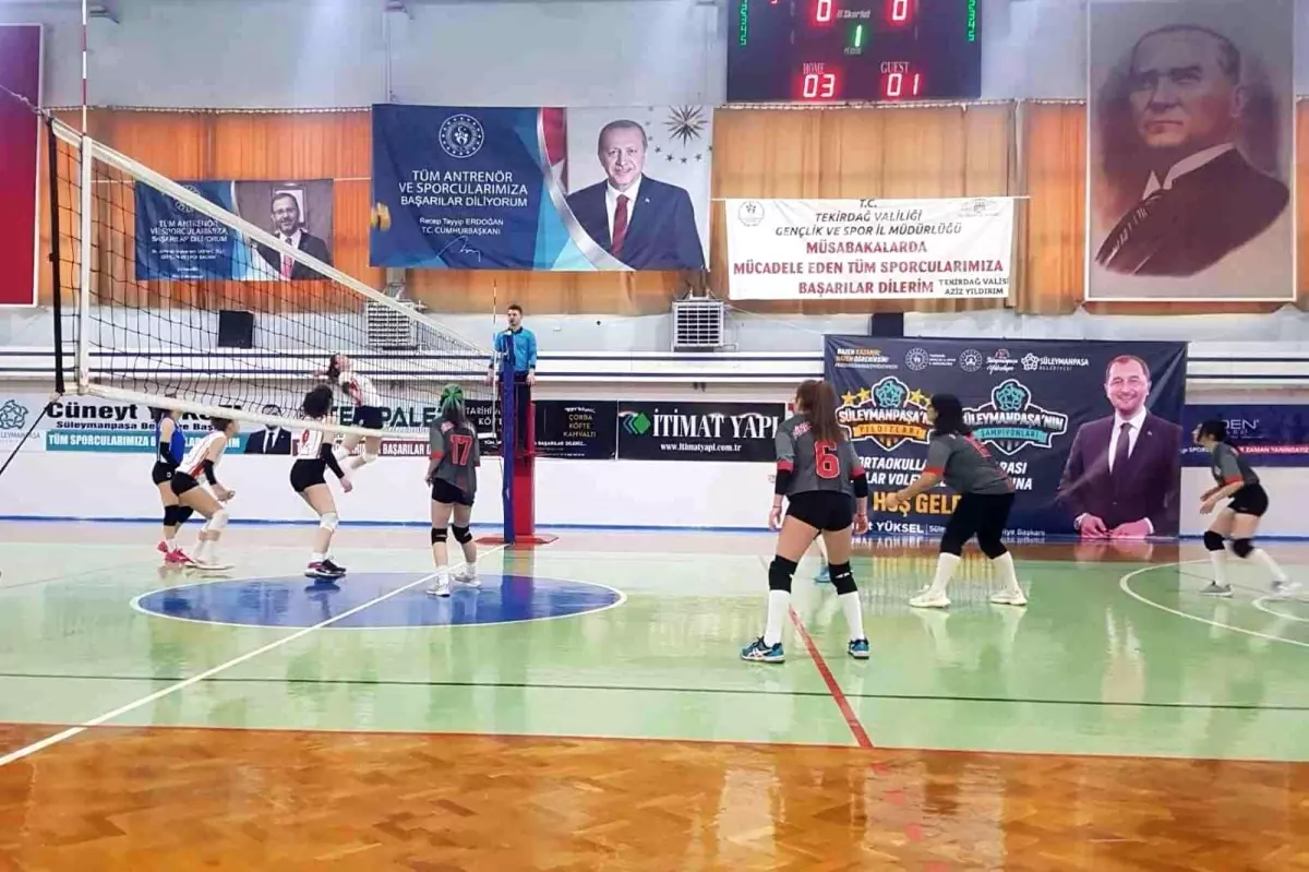 Son dakika haberleri! Süleymanpaşa\'nın kızları voleybolda da yükseliyor