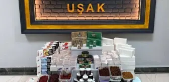 Uşak'ta kaçak sigara ve tütün operasyonu