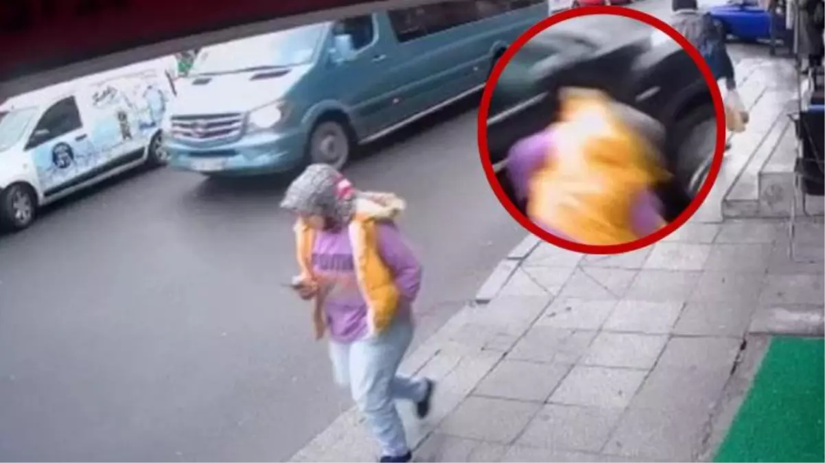 Telefonuna bakarken yolun karşısına geçmeye çalışan genç kıza otomobil çarptı!